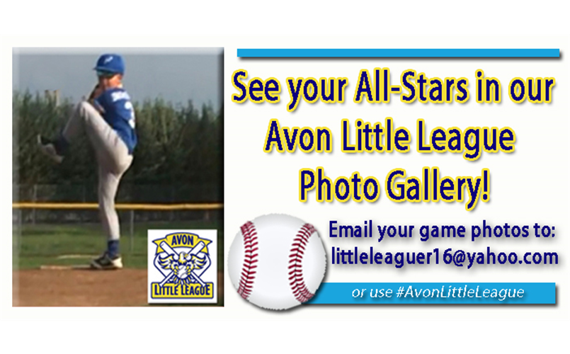 Submit your photos to be displayed in Avon Little League Photo Gallery!
